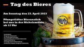 23. April "Tag des Bieres"
